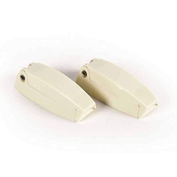 Camco BAGGAGE DOOR CATCHES COLONIAL WHITE, PK 2 44163